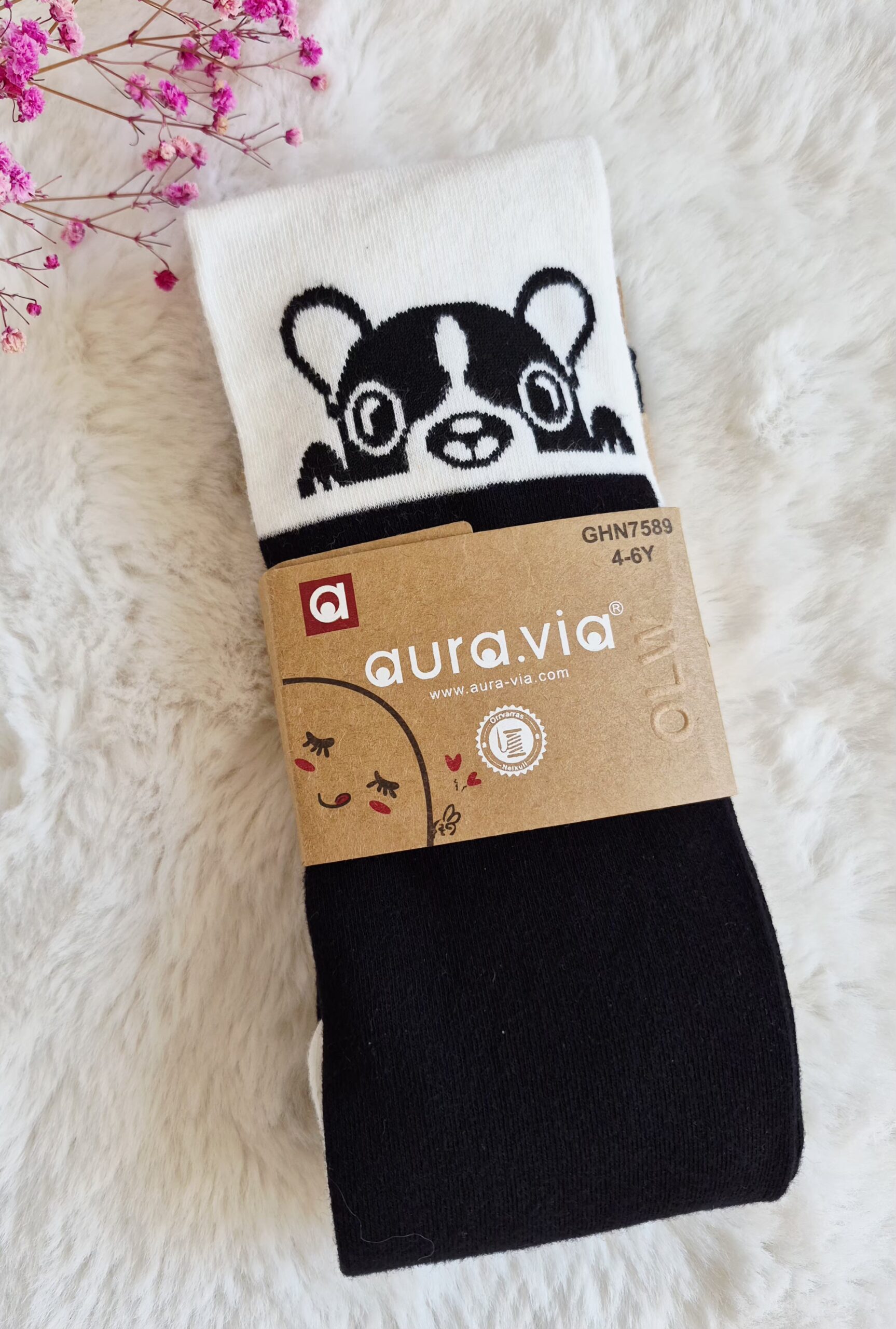 Aura Via pėdkelnės mergaitėms ,,Šuniukas2"